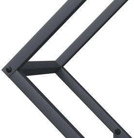 Suporte para lenha 60x25x60 cm aço laminado a frio antracite