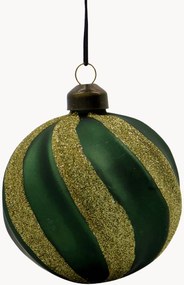 Bolas de Natal artesanais Swirl, conjunto de 4