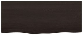 Bancada p/ WC 100x40x(2-4)cm madeira tratada maciça castanho
