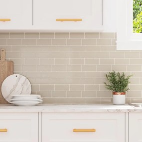 vidaXL Azulejo Subterrâneo 10 pcs Bege 29.4 x 21.4 cm