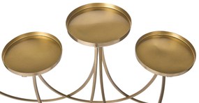 Candelabro em metal dourado 38 cm BUARAN Beliani