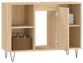 Armário p/ casa banho 80x33x60cm deriv. madeira carvalho sonoma