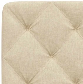 Almofadão de cabeceira 80 cm tecido creme