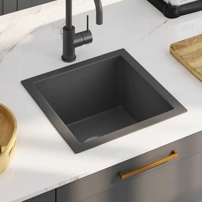 Lava-louça de cozinha artesanal aço inoxidável preto