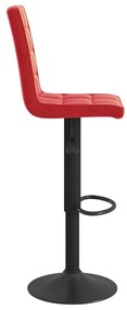 Bancos de bar 2 pcs veludo vermelho tinto