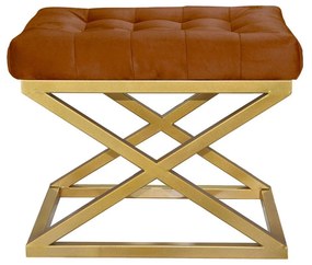 Pouffe Capraz – Gold Terracota – 50x42x40 cm