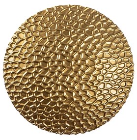 Candeeiro de Parede Yosma - Dourado - 21cmx21cmx15cm