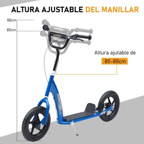 HOMCOM Trotinete para Crianças acima de 5 anos Scooter de 2 Rodas Gran