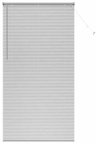 Persiana de Janela com cortinas Outros Manual Prata 80 x 130 cm Alumín