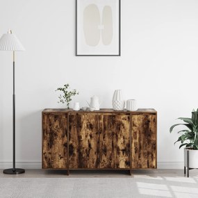 Buffet vidaXL Carvalho fumado Madeira 135 x 41 x 75 cm Armazenamento