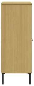 Estante c/ pernas metal 90x35x90,5 cm madeira OSLO castanho