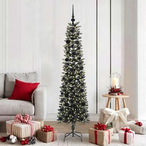 vidaXL Árvore de Natal Artificial Verde 180 cm PVC, Plástico e Aço