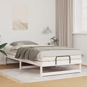 vidaXL Estrutura de Cama com Alças Branco 100 x 200 cm