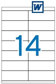 Etiquetas Autocolantes 105x40mm 100 Folhas Apli