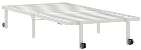 Estrutura de cama sem colchão Dobrável 90x200 cm aço branco