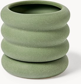 Vaso de flores com pires Rudi, Alt 12 cm