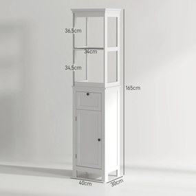 Armário Moderno – Modelo Tromsø – 40x30x165 – Armazenamento Vertical –