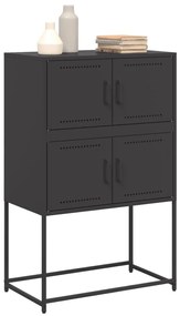 Aparador 68,5x38,5x107 cm aço preto
