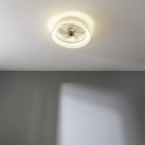Ventoinha de teto EnergySilence LampAero 620 Natur Design  de design com motor DC, com uma potência de 20 W
