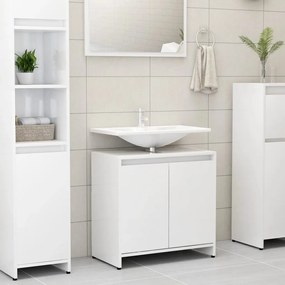 802648 vidaXL Armário casa de banho 60x33x61 cm contrapl. branco brilhante