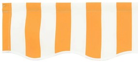 Tecido Substitutivo para Toldo para Estrutura 3.5x2 m Amarelo e Branco