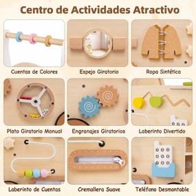 Andarilho de Bebé, 35,5 x 31,5 x 50,5 cm, Centro de Atividades, Natural