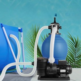 Sistema de filtragem de areia piscinas 15900 l/h com pré-filtro