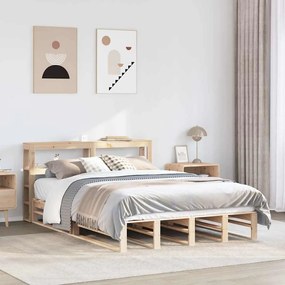 vidaXL Cama sem colchão 120x190 cm madeira de pinho maciça