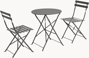 Conjunto de mesa e cadeiras de jardim dobráveis Austin, conjunto de 3