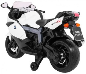 Mota elétrica para Crianças 12V BMW K1300S, Rodas Espuma EVA Branca
