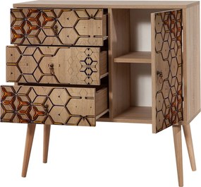 Cômoda Verybox – Carvalho Sonoma – 90x90x40 cm