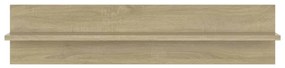 Estantes de parede 2pcs 80x11,5x18 cm contrapl. carvalho sonoma