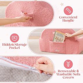 Sofá infantil para crianças Rosa