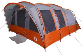 Tenda familiar túnel para 8 pessoas impermeável cinzento