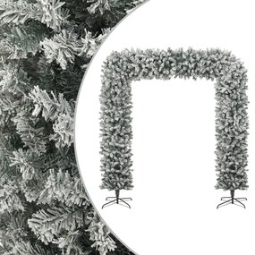 345091 vidaXL Grinalda de Natal com flocos de neve 240 cm