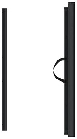 Portão retrátil p/ animais de estimação 82,5x125 cm preto