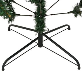 Árvore de Natal artificial articulada com suporte 210 cm