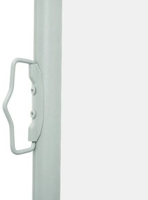 Toldo lateral retrátil para pátio 170x300 cm creme