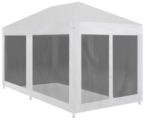 vidaXL Tenda para festas com 6 paredes laterais em rede 6x3 m