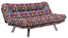 Sofá-Cama de 3 Lugares Misa – Multicolor – 52x175x40 cm