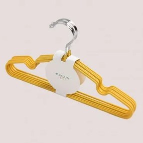 Conjunto De 6 Cabides Em Metal Anttal Kids Mostaza - Sklum