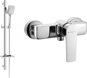 Mexen Lynx Misturadora de duche DQ62 com conjunto de duche, cromado - 74594DQ62-00