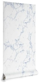 Kave Home - Papel de parede Marbela azul e branco 10 x 0,53 m FSC MIX Credit