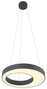 Candeeiro suspenso moderno preto 50cm incl. LED regulável em 3 níveis - Organici Moderno