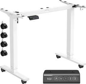 Estrutura, pernas secretária elétrica sem tampo 59,6 x (90-140) x (72-120) cm Branco 