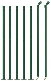 Cerca de malha de arame com flange 1x10 m verde