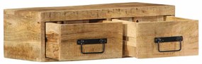 Armário de TV para parede 60x30x19 cm mangueira áspera maciça