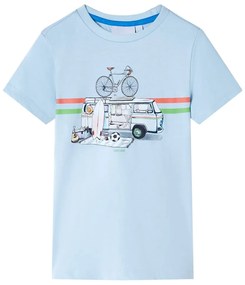 T-shirt para criança azul 128