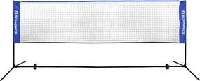 Rede de badminton com estrutura metálica 500 x 155 x 103 cm (L x A x P) Azul