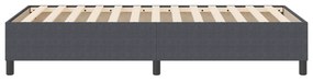 Cama Box Spring vidaXL Cinza Escuro Solteiro Tecido de Corduroy